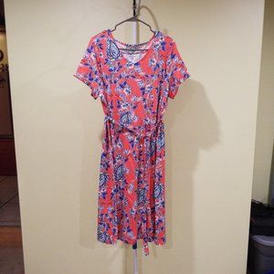 Croft & Barrow Short Sleeve Tie Dress